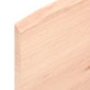 Estante De Pared | Estante Flotante | Repisa De Pared Madera Maciza De Roble Sin Tratar 100x60x2 Cm Cfw759374