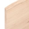 Estante De Pared | Estante Flotante | Repisa De Pared Madera Maciza De Roble Sin Tratar 40x20x2 Cm Cfw759378