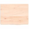 Estante De Pared | Estante Flotante | Repisa De Pared Madera Maciza De Roble Sin Tratar 40x30x2 Cm Cfw759381