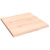 Estante De Pared | Estante Flotante | Repisa De Pared Madera Maciza De Roble Sin Tratar 40x40x2 Cm Cfw759382