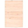 Estante De Pared | Estante Flotante | Repisa De Pared Madera Maciza De Roble Sin Tratar 40x60x2 Cm Cfw759384