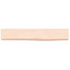 Estante De Pared | Estante Flotante | Repisa De Pared Madera Maciza De Roble Sin Tratar 60x10x6 Cm Cfw759387