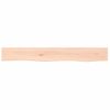 Estante De Pared | Estante Flotante | Repisa De Pared Madera Maciza De Roble Sin Tratar 80x10x4 Cm Cfw759396