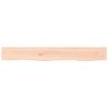 Estante De Pared | Estante Flotante | Repisa De Pared Madera Maciza De Roble Sin Tratar 80x10x6 Cm Cfw759397