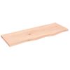 Estante De Pared | Estante Flotante | Repisa De Pared Madera Maciza De Roble Sin Tratar 80x30x2 Cm Cfw759401