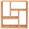 Estante De Pared | Estante Flotante | Repisa De Pared Madera Maciza Nogal 49x15x49 Cm Cfw759405