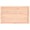 Estante De Pared | Estante Flotante | Repisa De Pared Madera Maciza Roble Sin Tratar 100x60x(2-4) Cm Cfw759412