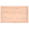 Estante De Pared | Estante Flotante | Repisa De Pared Madera Maciza Roble Sin Tratar 100x60x(2-6) Cm Cfw759413