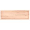 Estante De Pared | Estante Flotante | Repisa De Pared Madera Maciza Roble Sin Tratar 120x40x(2-6) Cm Cfw759417