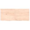 Estante De Pared | Estante Flotante | Repisa De Pared Madera Maciza Roble Sin Tratar 120x50x(2-4) Cm Cfw759418