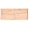 Estante De Pared | Estante Flotante | Repisa De Pared Madera Maciza Roble Sin Tratar 120x50x(2-4) Cm Cfw759418