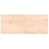 Estante De Pared | Estante Flotante | Repisa De Pared Madera Maciza Roble Sin Tratar 120x50x(2-6) Cm Cfw759419