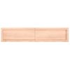 Estante De Pared | Estante Flotante | Repisa De Pared Madera Maciza Roble Sin Tratar 140x30x(2-6) Cm Cfw759423