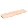 Estante De Pared | Estante Flotante | Repisa De Pared Madera Maciza Roble Sin Tratar 140x40x(2-4) Cm Cfw759424