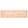 Estante De Pared | Estante Flotante | Repisa De Pared Madera Maciza Roble Sin Tratar 140x40x(2-6) Cm Cfw759425