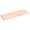 Estante De Pared | Estante Flotante | Repisa De Pared Madera Maciza Roble Sin Tratar 140x50x(2-4) Cm Cfw759426