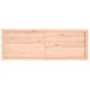 Estante De Pared | Estante Flotante | Repisa De Pared Madera Maciza Roble Sin Tratar 140x50x(2-4) Cm Cfw759426