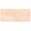 Estante De Pared | Estante Flotante | Repisa De Pared Madera Maciza Roble Sin Tratar 140x60x(2-4) Cm Cfw759428