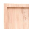 Estante De Pared | Estante Flotante | Repisa De Pared Madera Maciza Roble Sin Tratar 140x60x(2-4) Cm Cfw759428