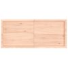 Estante De Pared | Estante Flotante | Repisa De Pared Madera Maciza Roble Sin Tratar 140x60x(2-6) Cm Cfw759429