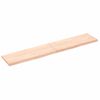 Estante De Pared | Estante Flotante | Repisa De Pared Madera Maciza Roble Sin Tratar 160x30x(2-4) Cm Cfw759430