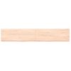 Estante De Pared | Estante Flotante | Repisa De Pared Madera Maciza Roble Sin Tratar 160x30x(2-4) Cm Cfw759430