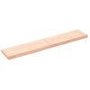 Estante De Pared | Estante Flotante | Repisa De Pared Madera Maciza Roble Sin Tratar 160x30x(2-6) Cm Cfw759431