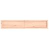 Estante De Pared | Estante Flotante | Repisa De Pared Madera Maciza Roble Sin Tratar 160x30x(2-6) Cm Cfw759431