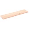 Estante De Pared | Estante Flotante | Repisa De Pared Madera Maciza Roble Sin Tratar 160x40x(2-4) Cm Cfw759432