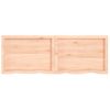 Estante De Pared | Estante Flotante | Repisa De Pared Madera Maciza Roble Sin Tratar 160x50x(2-4) Cm Cfw759434