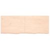 Estante De Pared | Estante Flotante | Repisa De Pared Madera Maciza Roble Sin Tratar 160x60x(2-4) Cm Cfw759436