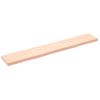 Estante De Pared | Estante Flotante | Repisa De Pared Madera Maciza Roble Sin Tratar 180x30x(2-6) Cm Cfw759439