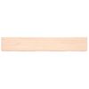 Estante De Pared | Estante Flotante | Repisa De Pared Madera Maciza Roble Sin Tratar 180x30x(2-6) Cm Cfw759439