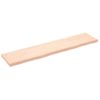 Estante De Pared | Estante Flotante | Repisa De Pared Madera Maciza Roble Sin Tratar 180x40x(2-6) Cm Cfw759441