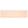 Estante De Pared | Estante Flotante | Repisa De Pared Madera Maciza Roble Sin Tratar 180x50x(2-6) Cm Cfw759443