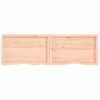 Estante De Pared | Estante Flotante | Repisa De Pared Madera Maciza Roble Sin Tratar 180x50x(2-6) Cm Cfw759443