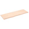 Estante De Pared | Estante Flotante | Repisa De Pared Madera Maciza Roble Sin Tratar 180x60x(2-4) Cm Cfw759444