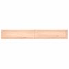 Estante De Pared | Estante Flotante | Repisa De Pared Madera Maciza Roble Sin Tratar 200x30x(2-4) Cm Cfw759446