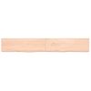 Estante De Pared | Estante Flotante | Repisa De Pared Madera Maciza Roble Sin Tratar 200x30x(2-6) Cm Cfw759447