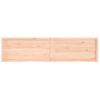 Estante De Pared | Estante Flotante | Repisa De Pared Madera Maciza Roble Sin Tratar 200x50x(2-4) Cm Cfw759450