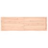 Estante De Pared | Estante Flotante | Repisa De Pared Madera Maciza Roble Sin Tratar 200x60x(2-4) Cm Cfw759452