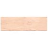 Estante De Pared | Estante Flotante | Repisa De Pared Madera Maciza Roble Sin Tratar 200x60x(2-6) Cm Cfw759453