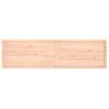 Estante De Pared | Estante Flotante | Repisa De Pared Madera Maciza Roble Sin Tratar 220x60x(2-4) Cm Cfw759460