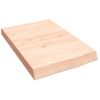 Estante De Pared | Estante Flotante | Repisa De Pared Madera Maciza Roble Sin Tratar 40x60x(2-6) Cm Cfw759469