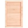 Estante De Pared | Estante Flotante | Repisa De Pared Madera Maciza Roble Sin Tratar 40x60x(2-6) Cm Cfw759469