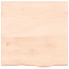 Estante De Pared | Estante Flotante | Repisa De Pared Madera Maciza Roble Sin Tratar 60x60x(2-4) Cm Cfw759476