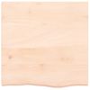 Estante De Pared | Estante Flotante | Repisa De Pared Madera Maciza Roble Sin Tratar 60x60x(2-6) Cm Cfw759477