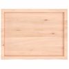 Estante De Pared | Estante Flotante | Repisa De Pared Madera Maciza Roble Sin Tratar 80x60x(2-6) Cm Cfw759485