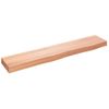 Estante De Pared | Estante Flotante | Repisa De Pared Madera Roble Tratada Marrón Claro 100x20x6 Cm Cfw759491