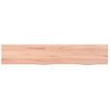 Estante De Pared | Estante Flotante | Repisa De Pared Madera Roble Tratada Marrón Claro 100x20x6 Cm Cfw759491